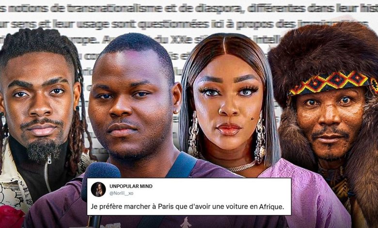 Illustration sur le choix entre vivre en Afrique ou en Occident