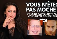 Homme ajustant sa tenue devant un miroir pour se mettre en valeur